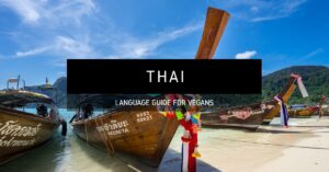 Thai language for Vegans